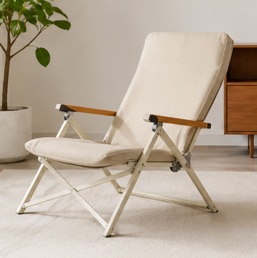 Nordic Minimalist Folding Lounge Chair